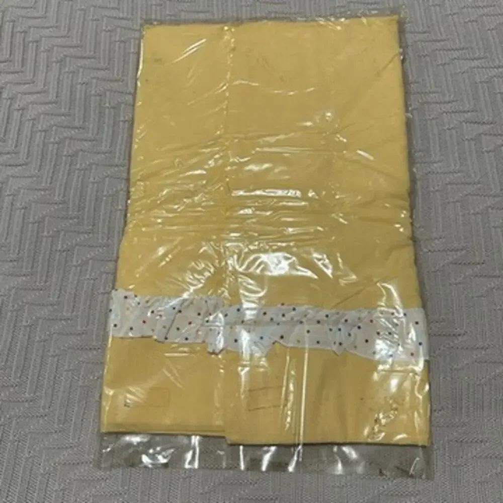 MCM Vintage 50s 60s yellow twin size duvet cover pair